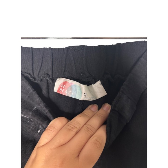 FP Beach Black Wide Leg Palazzo Pants Elastic‎ Waist Size M - Picture 4 of 6